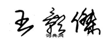 朱錫榮王影傑草書個性簽名怎么寫