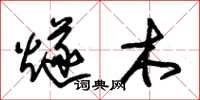 朱錫榮燧木草書怎么寫