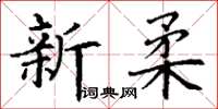 丁謙新柔楷書怎么寫