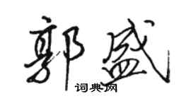 駱恆光郭盛行書個性簽名怎么寫