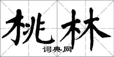 翁闓運桃林楷書怎么寫