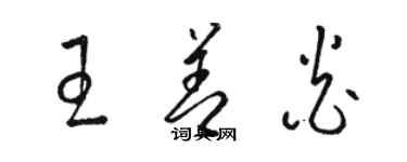 駱恆光王善炎草書個性簽名怎么寫