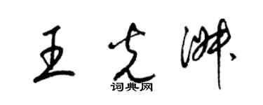 梁錦英王光淑草書個性簽名怎么寫