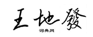 王正良王地發行書個性簽名怎么寫