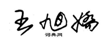 朱錫榮王旭嬌草書個性簽名怎么寫