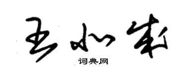 朱錫榮王北成草書個性簽名怎么寫