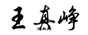 胡問遂王真崢行書個性簽名怎么寫