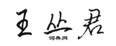 駱恆光王叢君行書個性簽名怎么寫