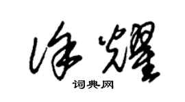 朱錫榮徐耀草書個性簽名怎么寫