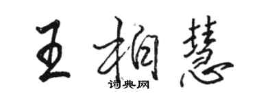 駱恆光王柏慧行書個性簽名怎么寫