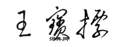 駱恆光王寶標草書個性簽名怎么寫