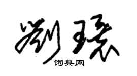 朱錫榮劉環草書個性簽名怎么寫