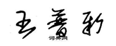 朱錫榮王普新草書個性簽名怎么寫