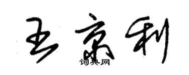 朱錫榮王京利草書個性簽名怎么寫