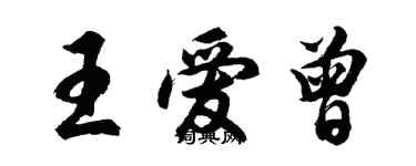 胡問遂王愛曾行書個性簽名怎么寫