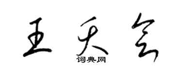 梁錦英王夭會草書個性簽名怎么寫