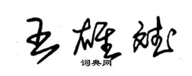 朱錫榮王雄斌草書個性簽名怎么寫