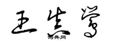 曾慶福王真鶯草書個性簽名怎么寫