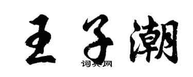 胡問遂王子潮行書個性簽名怎么寫