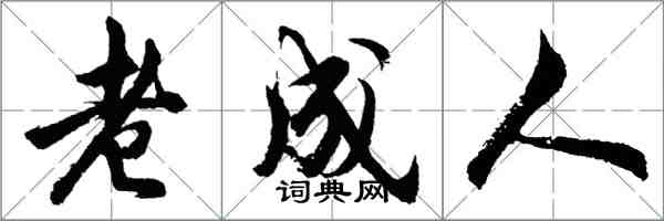 胡問遂老成人行書怎么寫