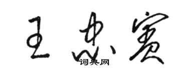 駱恆光王忠賓草書個性簽名怎么寫