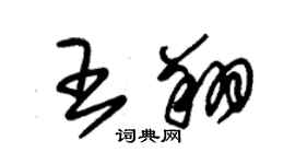 朱錫榮王翔草書個性簽名怎么寫