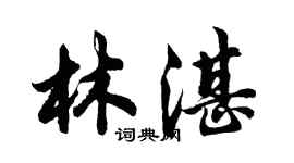 胡問遂林湛行書個性簽名怎么寫