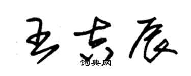 朱錫榮王吉辰草書個性簽名怎么寫