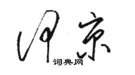 駱恆光何京草書個性簽名怎么寫