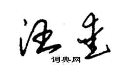 朱錫榮汪愛草書個性簽名怎么寫