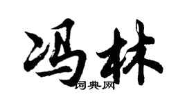 胡問遂馮林行書個性簽名怎么寫