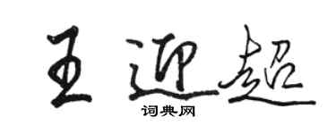 駱恆光王迎超行書個性簽名怎么寫