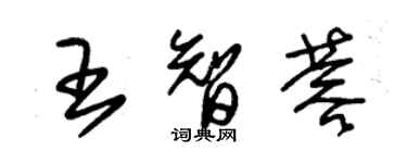 朱錫榮王智蓉草書個性簽名怎么寫