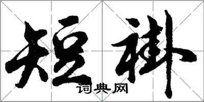 胡問遂短褂行書怎么寫