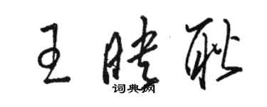 駱恆光王映耿草書個性簽名怎么寫