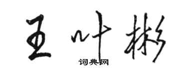 駱恆光王葉彬行書個性簽名怎么寫