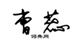 朱錫榮曹蕊草書個性簽名怎么寫