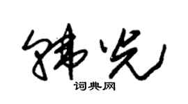 朱錫榮韓光草書個性簽名怎么寫