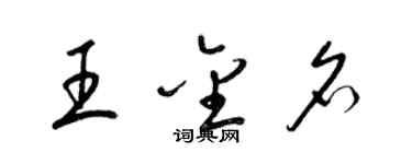 梁錦英王金名草書個性簽名怎么寫