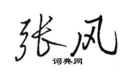 駱恆光張風行書個性簽名怎么寫
