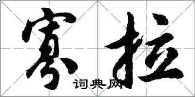 胡問遂寡拉行書怎么寫