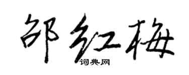 王正良邵紅梅行書個性簽名怎么寫