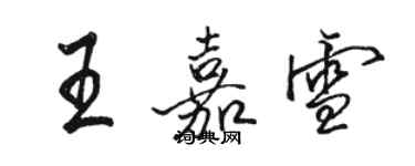 駱恆光王嘉雪行書個性簽名怎么寫