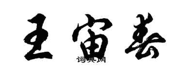 胡問遂王宙春行書個性簽名怎么寫