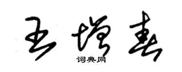 朱錫榮王增春草書個性簽名怎么寫
