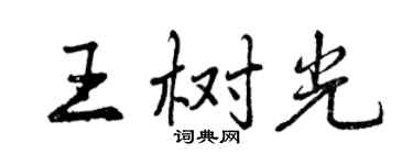 曾慶福王樹光行書個性簽名怎么寫