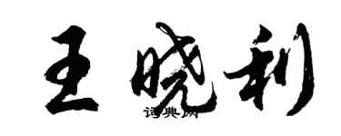 胡問遂王曉利行書個性簽名怎么寫