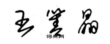 朱錫榮王箐晶草書個性簽名怎么寫