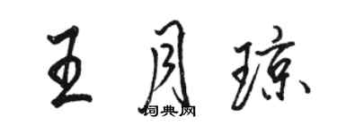 駱恆光王月瓊行書個性簽名怎么寫