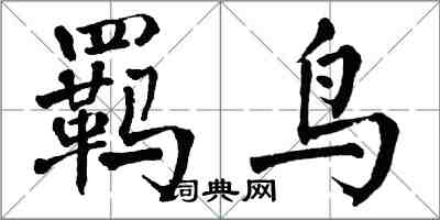 翁闓運羈鳥楷書怎么寫